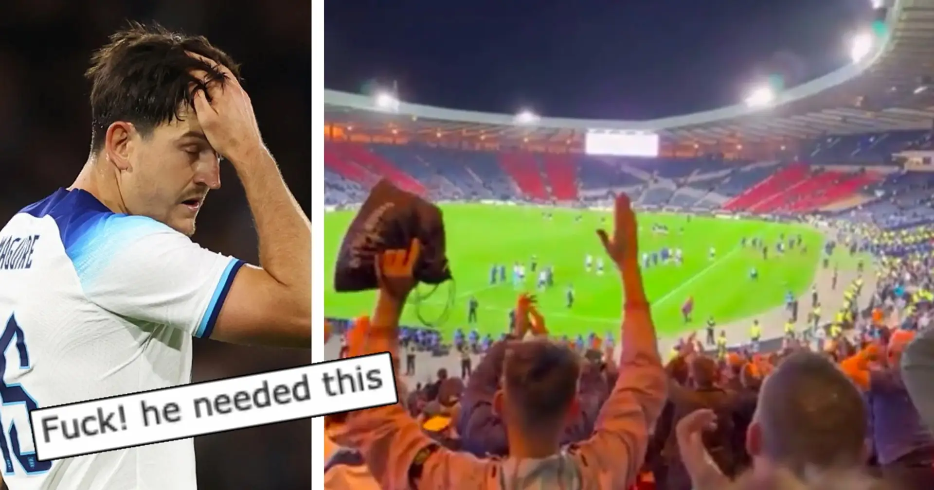 SPOTTED: Fans compose lovely chant for Maguire in rare show of support for Man United defender 