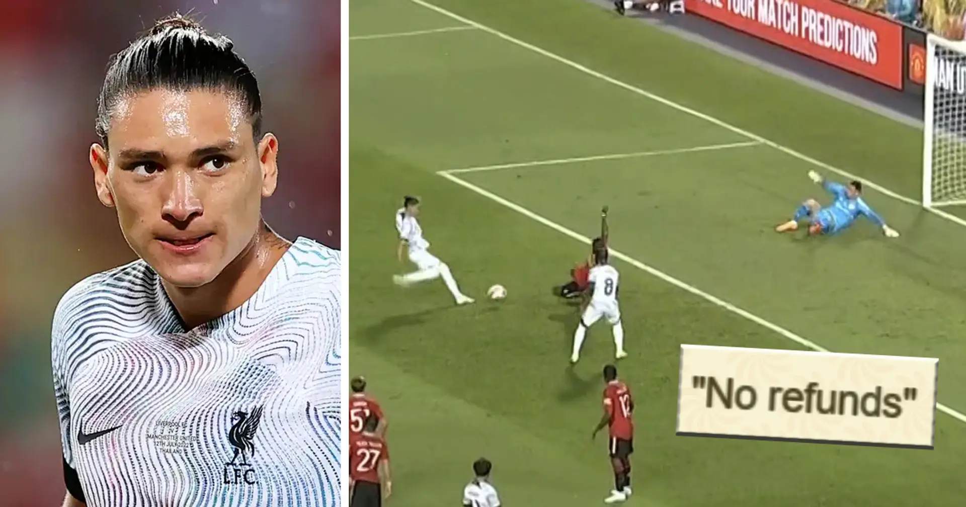 'He either has thunderous right foot or plays like amputated person. No in-between': Benfica fans on Nunez's United miss