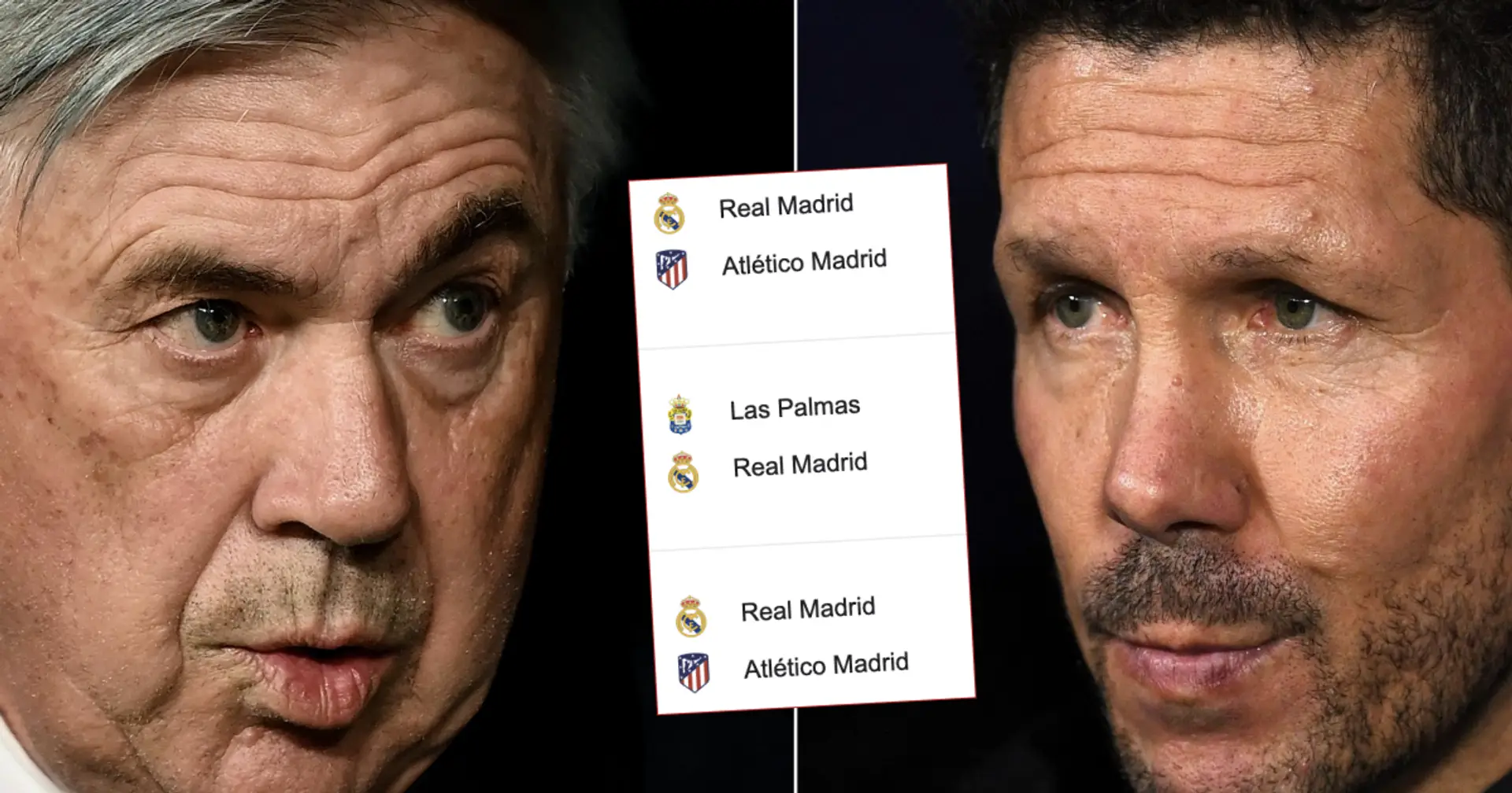 TROIS confrontations avec l'Atletico en un mois : les 11 prochaines rencontres du Real Madrid