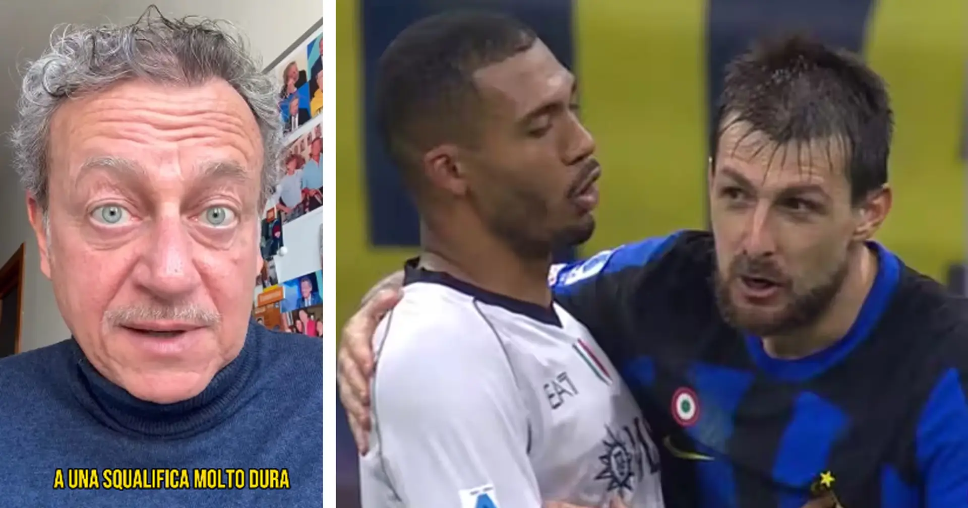 "Va verso una squalifica molto dura": Sabatini ha già condannato Acerbi, e critica Inter e FIGC