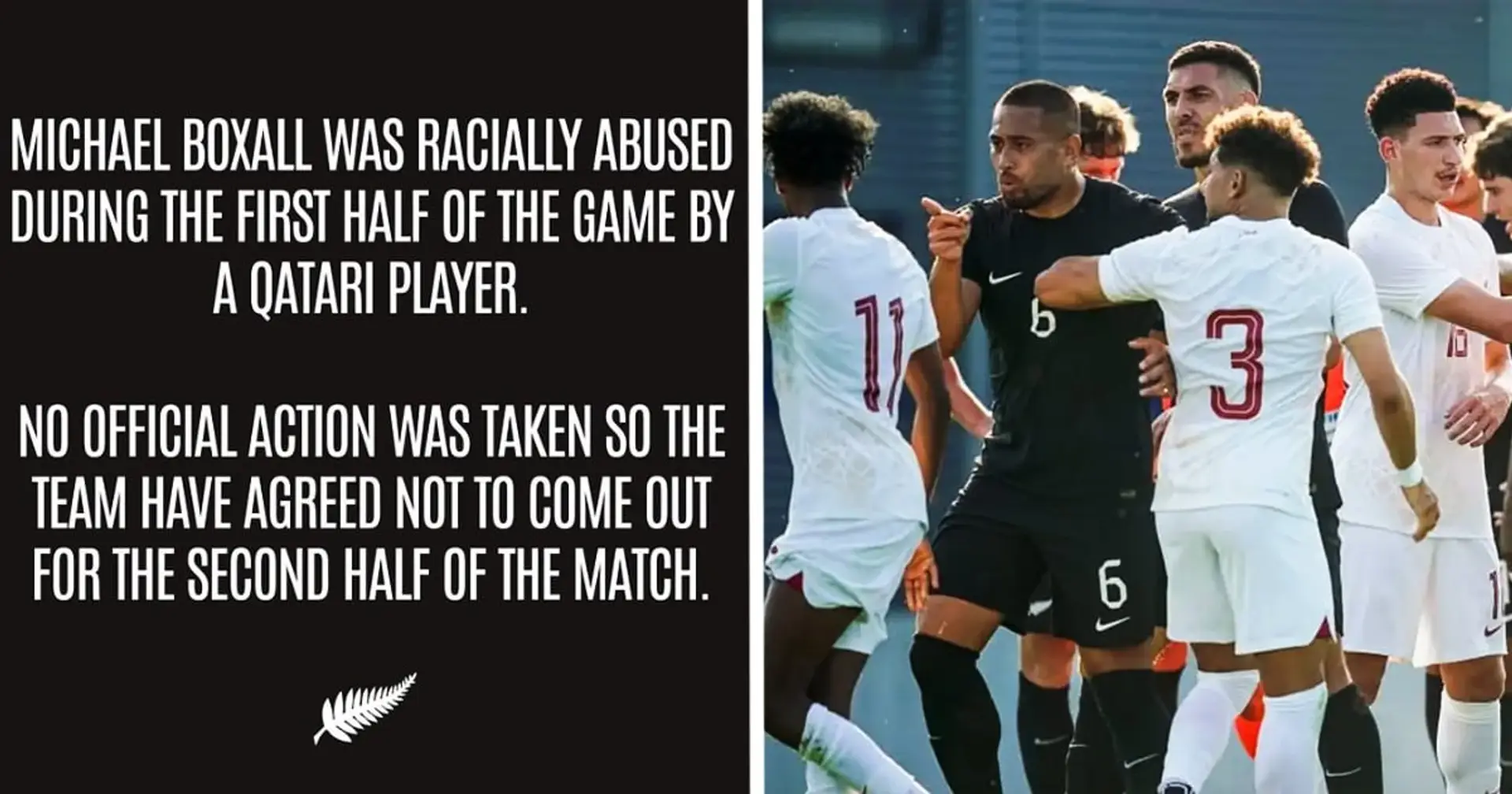 Rassismus-Skandal bei einem Länderspiel: Neuseeland verließ im Spiel gegen Katar den Platz, weil ein Spieler beleidigt worden war