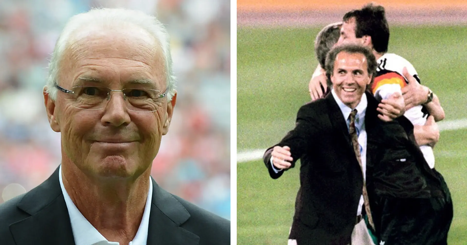So waren Beckenbauers Motivationsreden: "Wir haben 1:3 verloren, aber macht doch nichts. Ihr könnt es halt nicht besser"