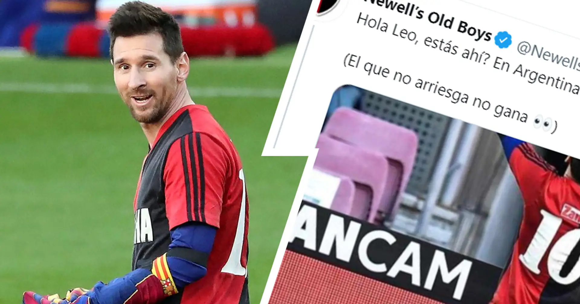 'Hi Leo, are you there?': Newell's Old Boys jokingly welcome Messi back as Argentine becomes free agent
