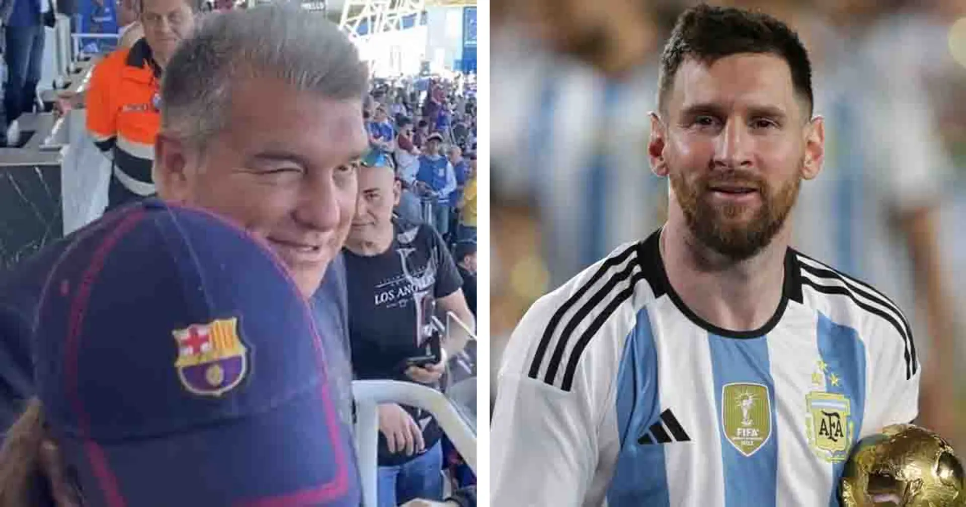 Von Kamera erwischt: Laportas freche Reaktion auf die Frage des Barca-Fans über Messi-Rückkehr