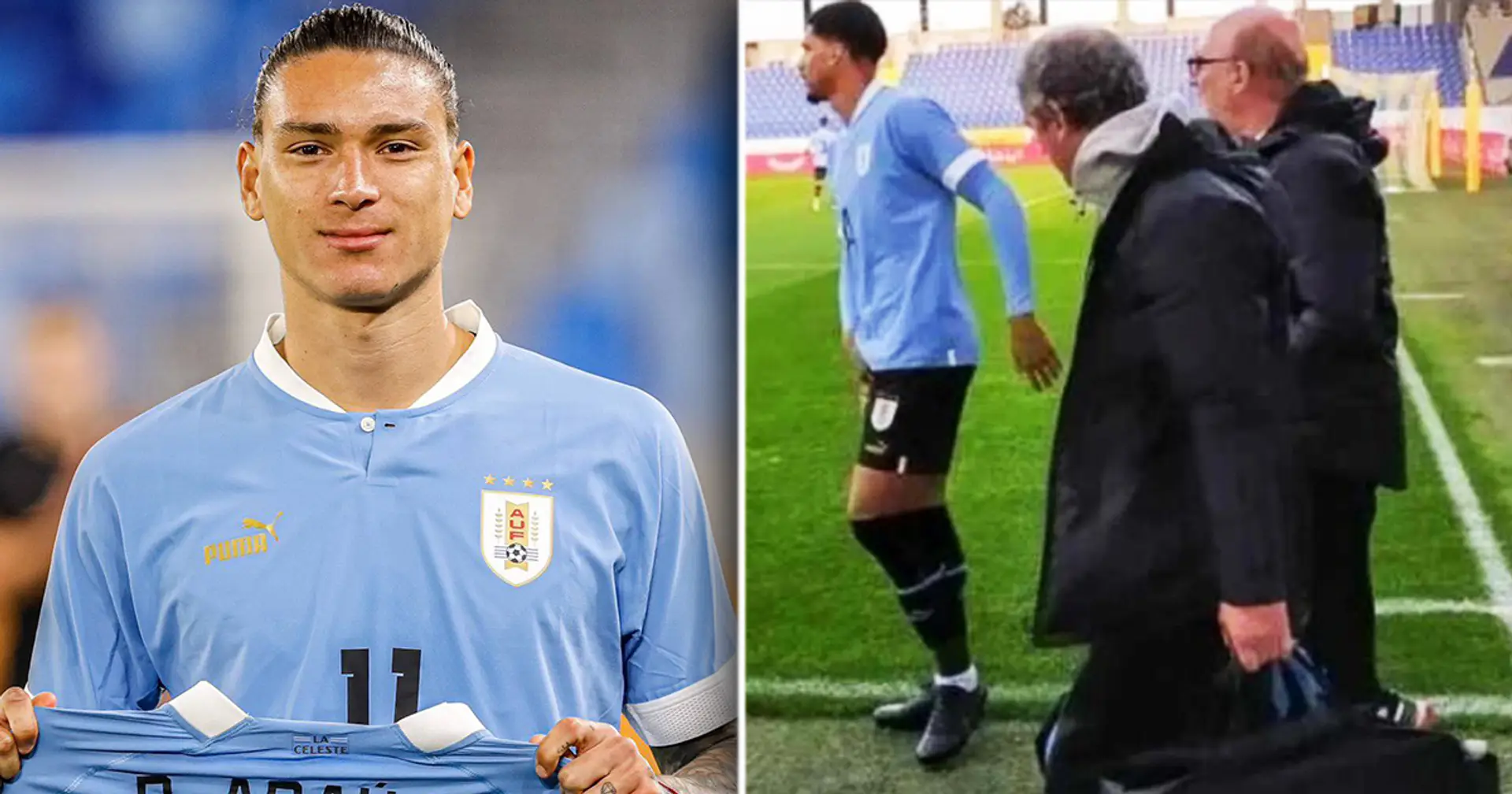 Le geste touchant de Darwin Nunez pour Araujo avant le match amical de l'Uruguay