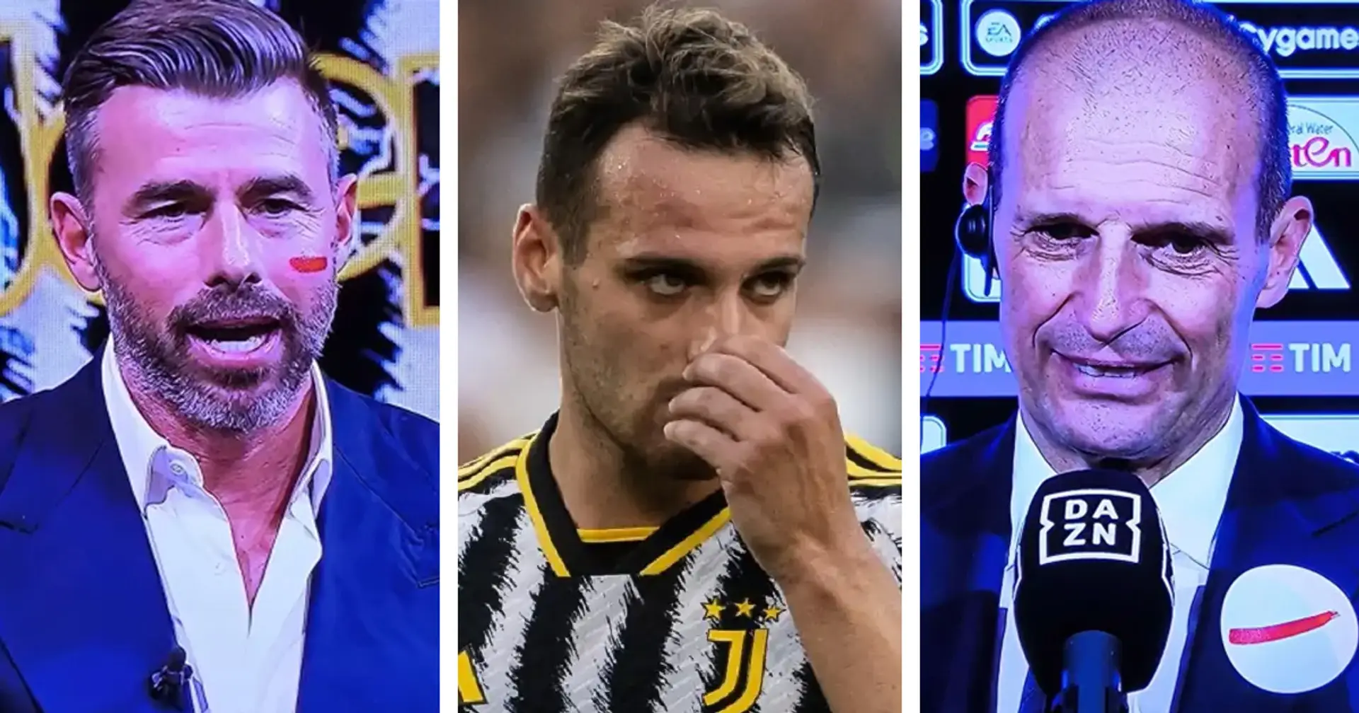 Barzagli ad Allegri,"È stato bravo Lautaro?!", l'allenatore della Juventus risponde e 'sgrida' Gatti 