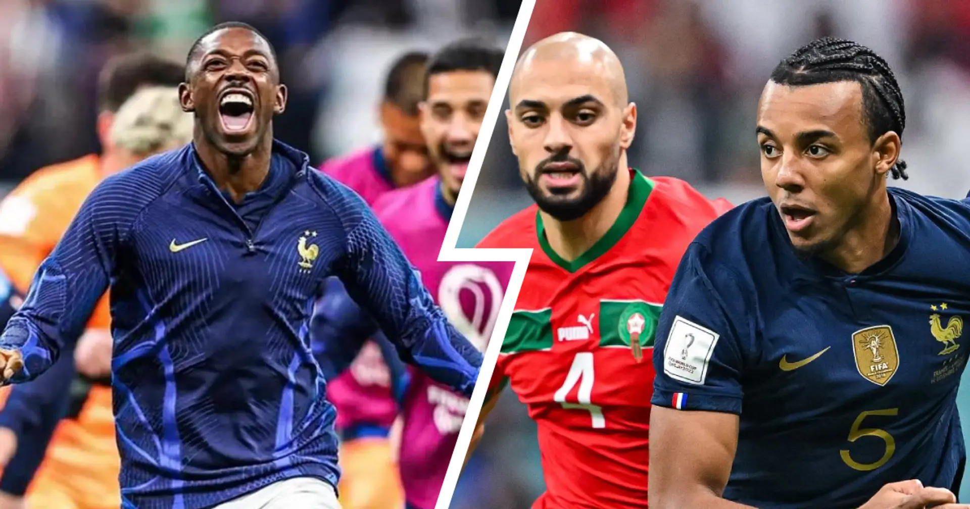Cómo les fue a Dembélé y Koundé en la semifinal del Mundial contra Marruecos
