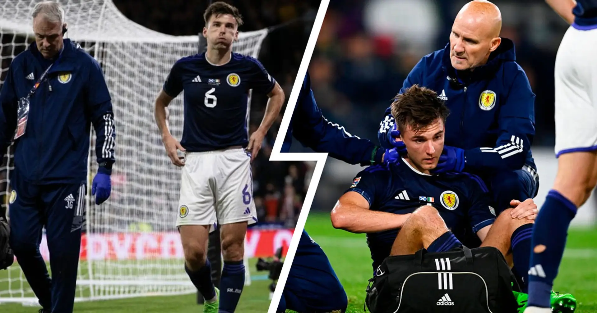 Kieran Tierney suffers injury blow with Scotland in international break 