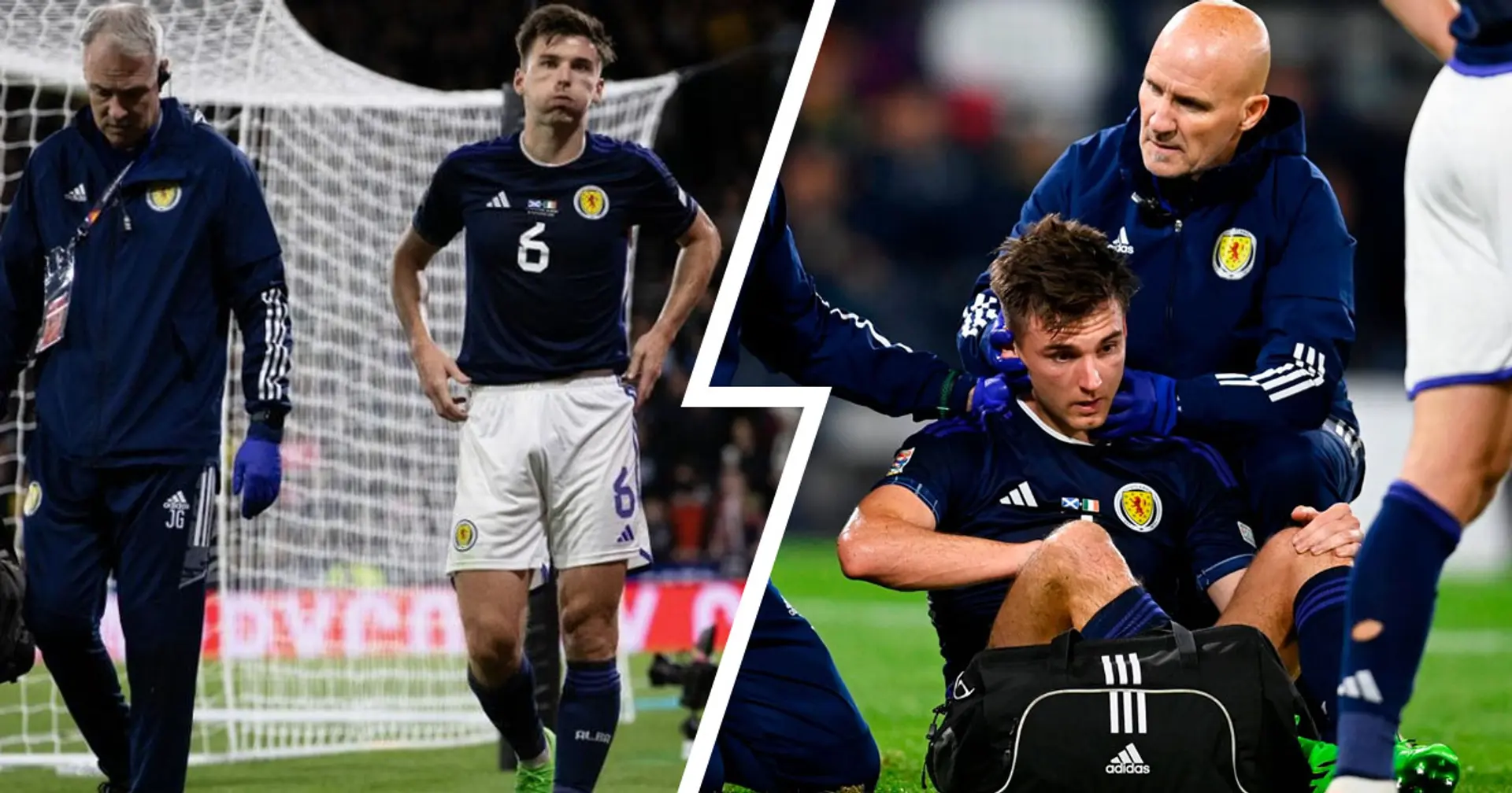 Kieran Tierney suffers injury blow with Scotland in international break 