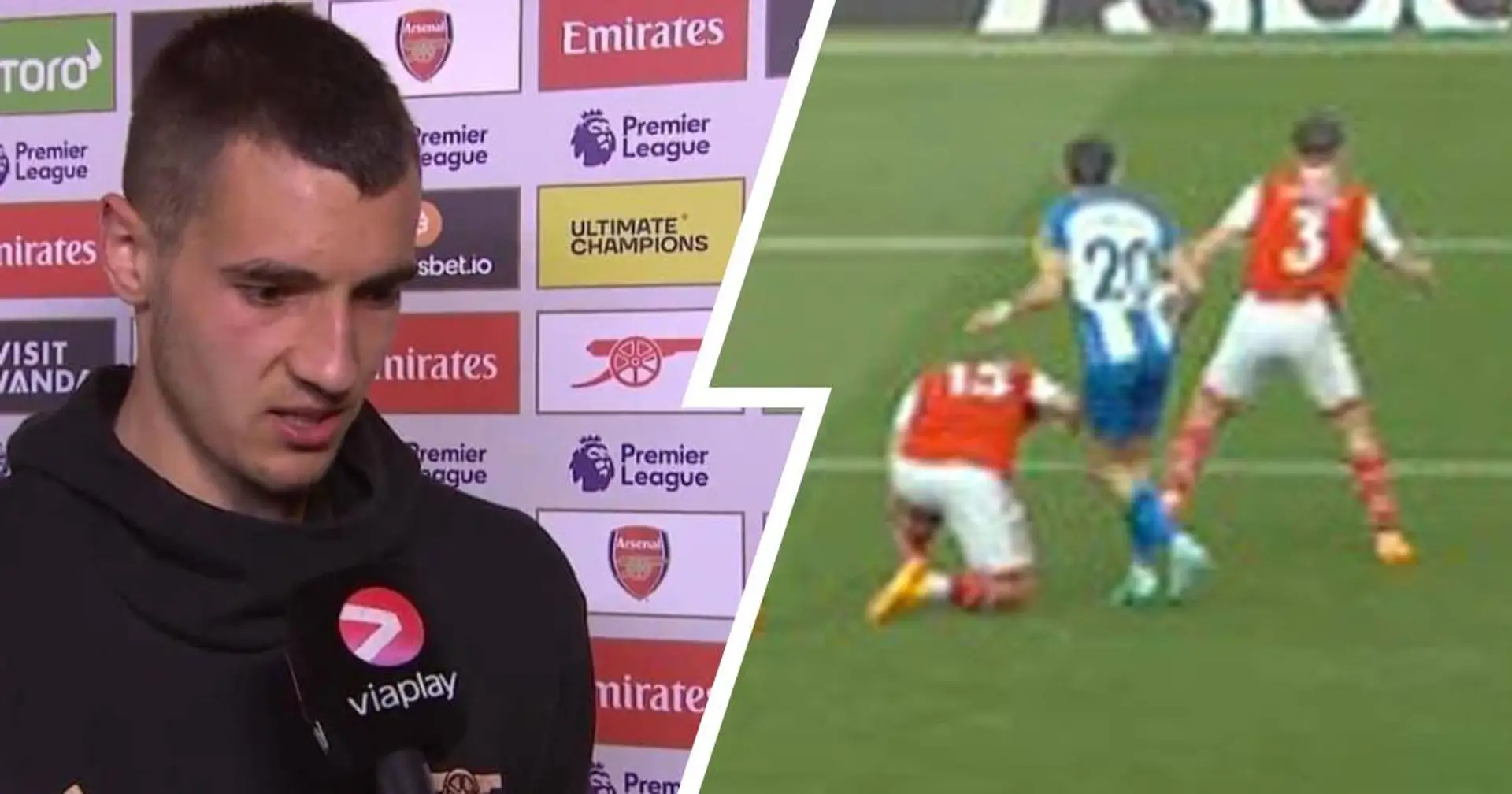 'I didn't even see the goal': Jakub Kiwior speaks on boot incident vs Brighton 
