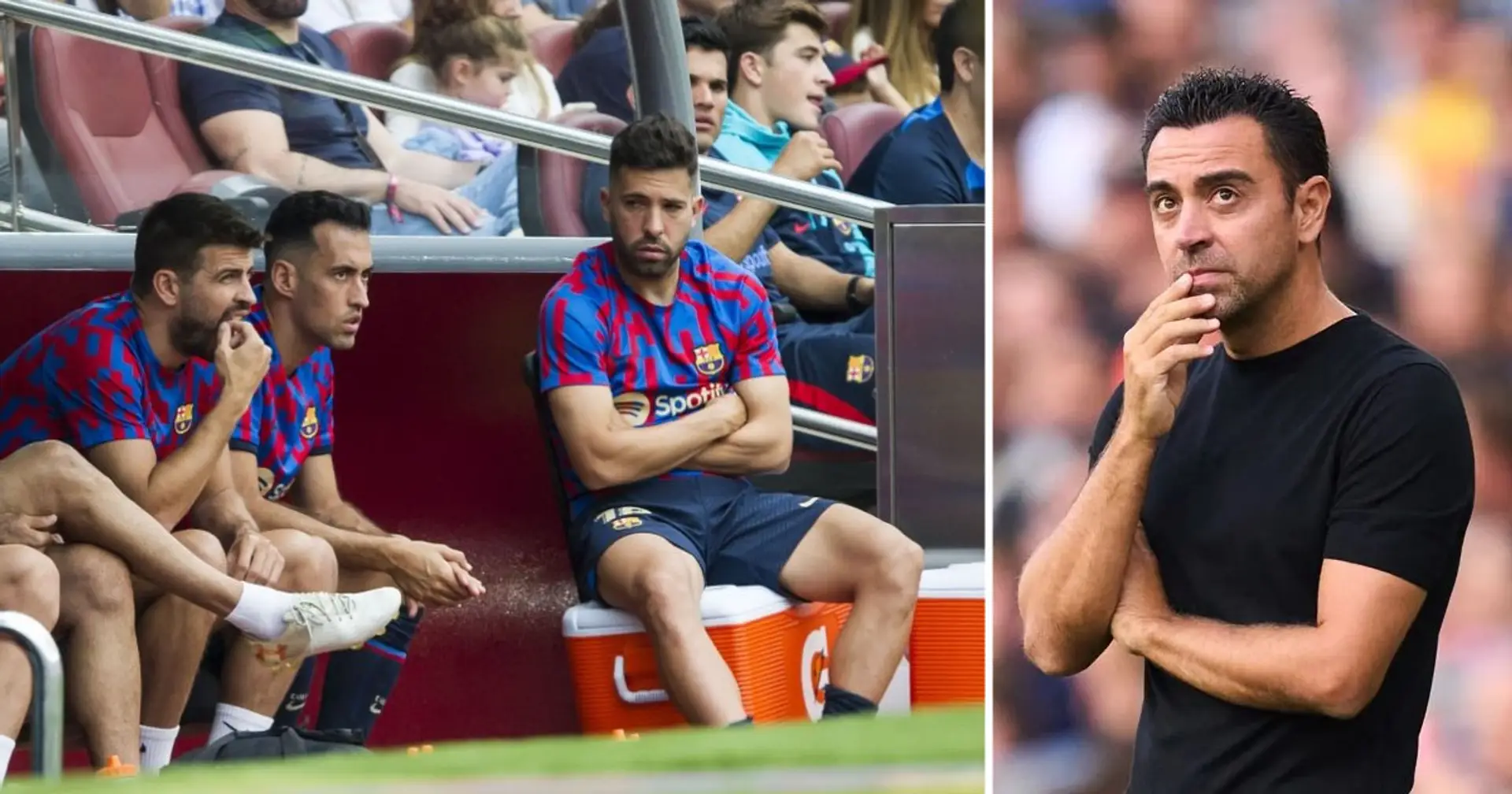 Gesichtet: Alle 4 Barça-Kapitäne auf der Bank beim letzten Spiel des Klubs