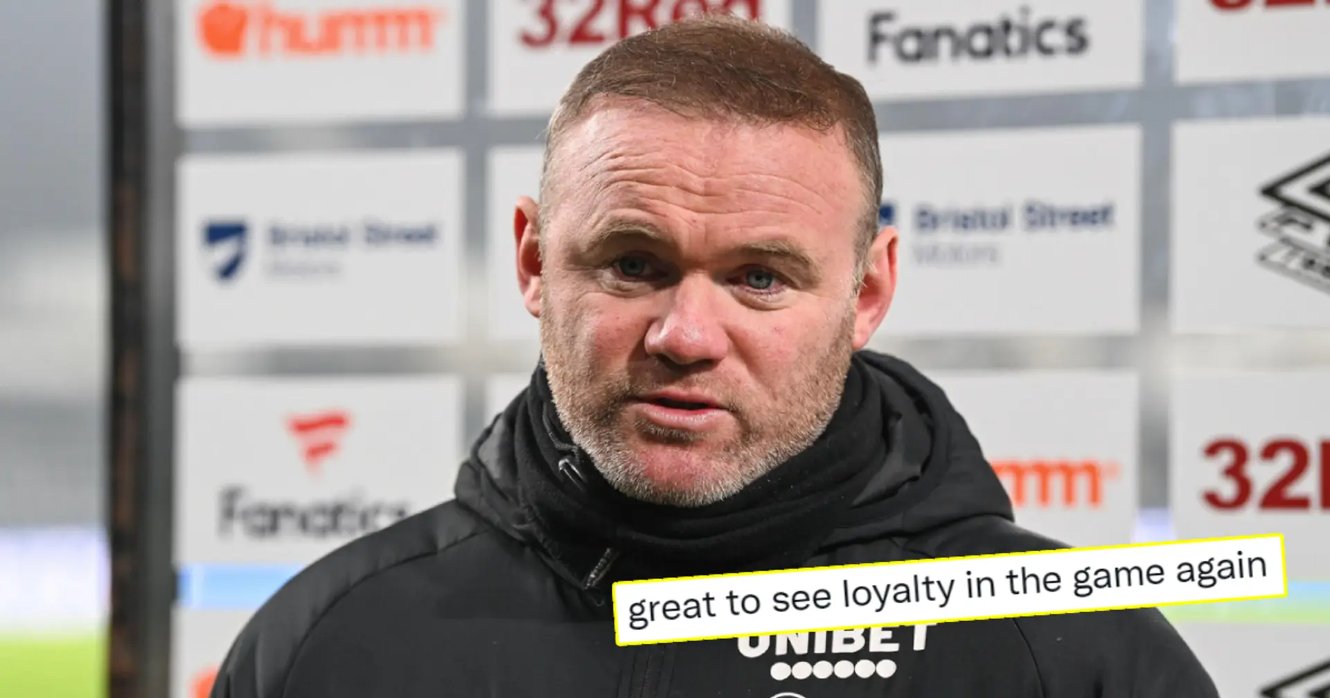 'Elite mentality': Man United fans in awe as Wayne Rooney reveals why he turned down Everton job