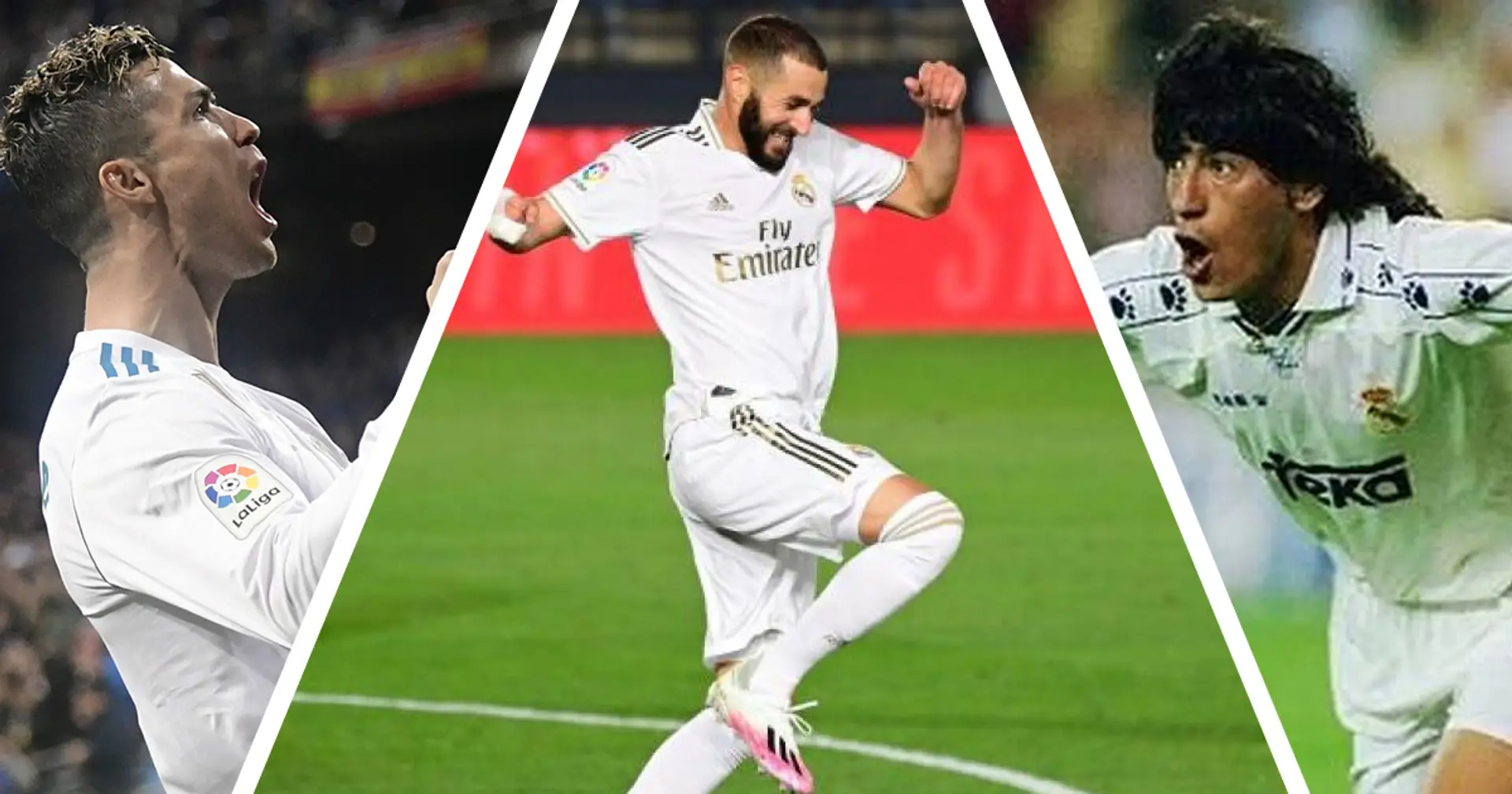 Cristiano, Zamorano y cuatro más: jugadores que, como Karim, han marcado un doblete de cabeza con el Madrid en Champions