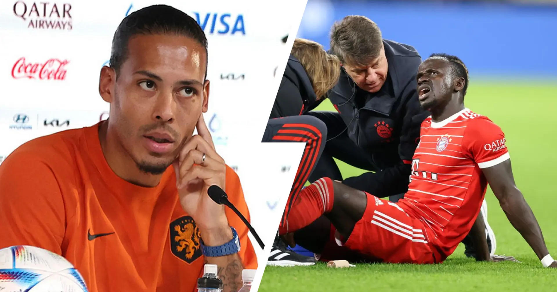 'I called him': Van Dijk reveals he talked to Mane after ex-Red was ruled out of World Cup