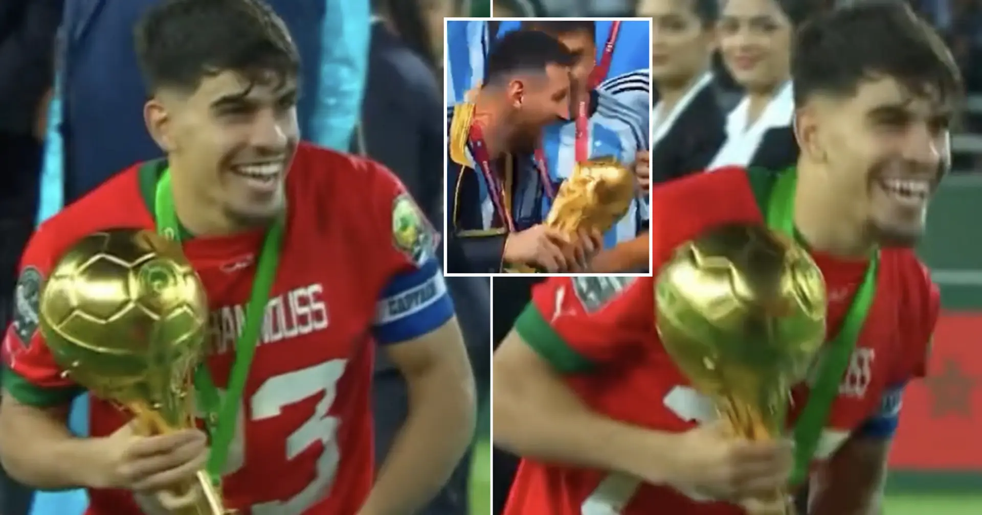 'Where have I seen this before?': Abde's AFCON trophy celebration goes viral