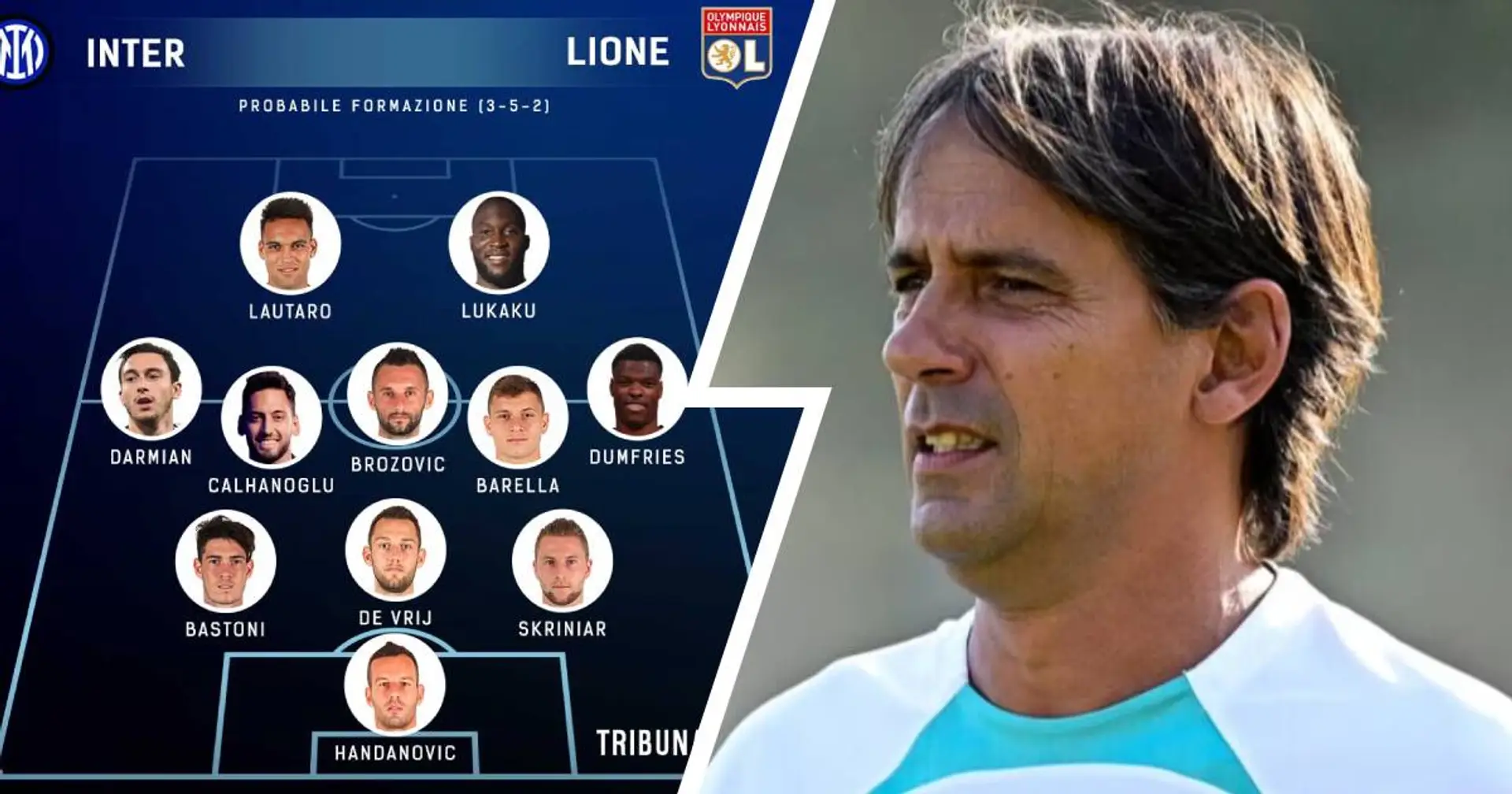 Inter vs Lione, probabili formazioni e ultime notizie: Skriniar titolare, novità sulla fascia sinistra