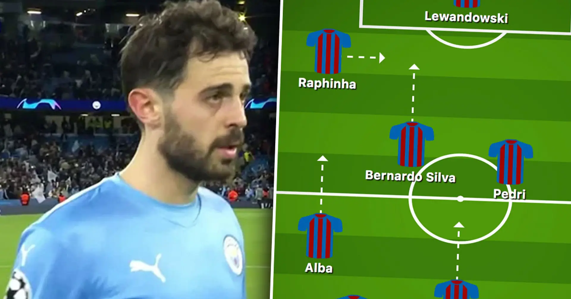 3 formas en las que el Barça podría alinearse con Bernardo Silva