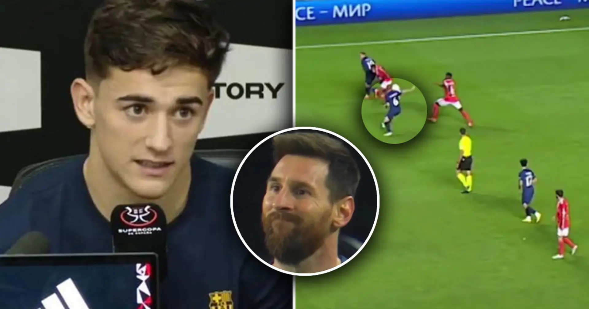 Gavi names his 2 football idols, one of them currently plays with Messi