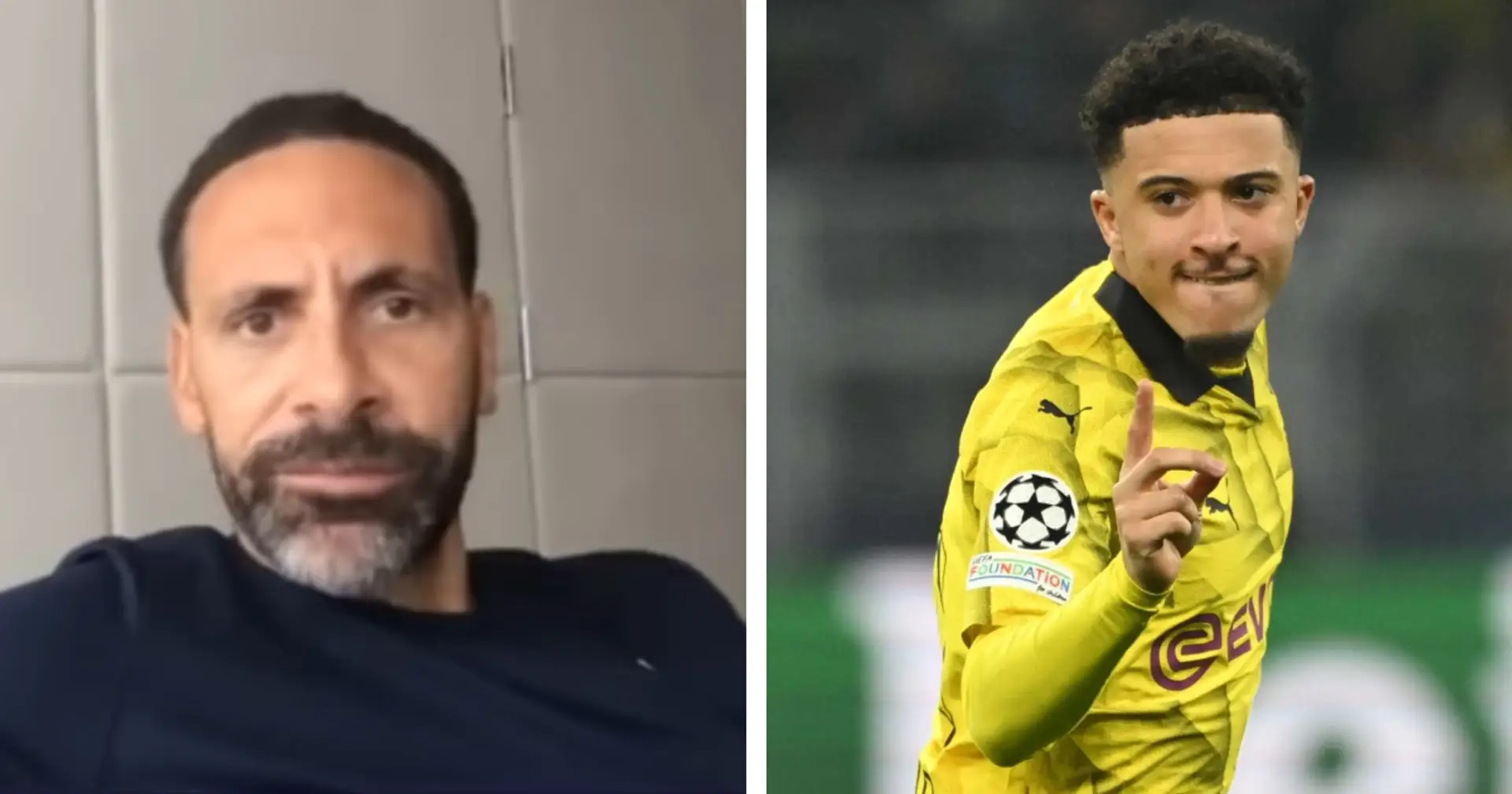 Rio Ferdinand names only condition that will see Jadon Sancho return to Man United