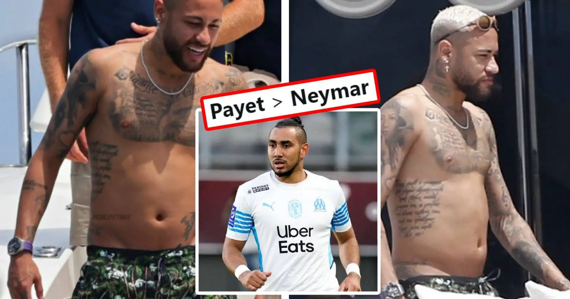 Les fans de l'OM refusent toute comparaison avec Payet après les derniers clichés montrant Neymar avec de l'embonpoint
