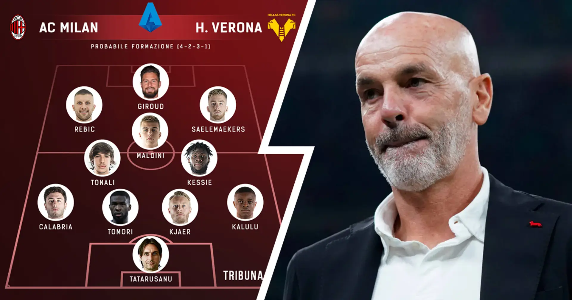Milan vs Verona, probabili formazioni e ultime notizie: difesa rivoluzionata, chanche per Daniel Maldini dal 1'