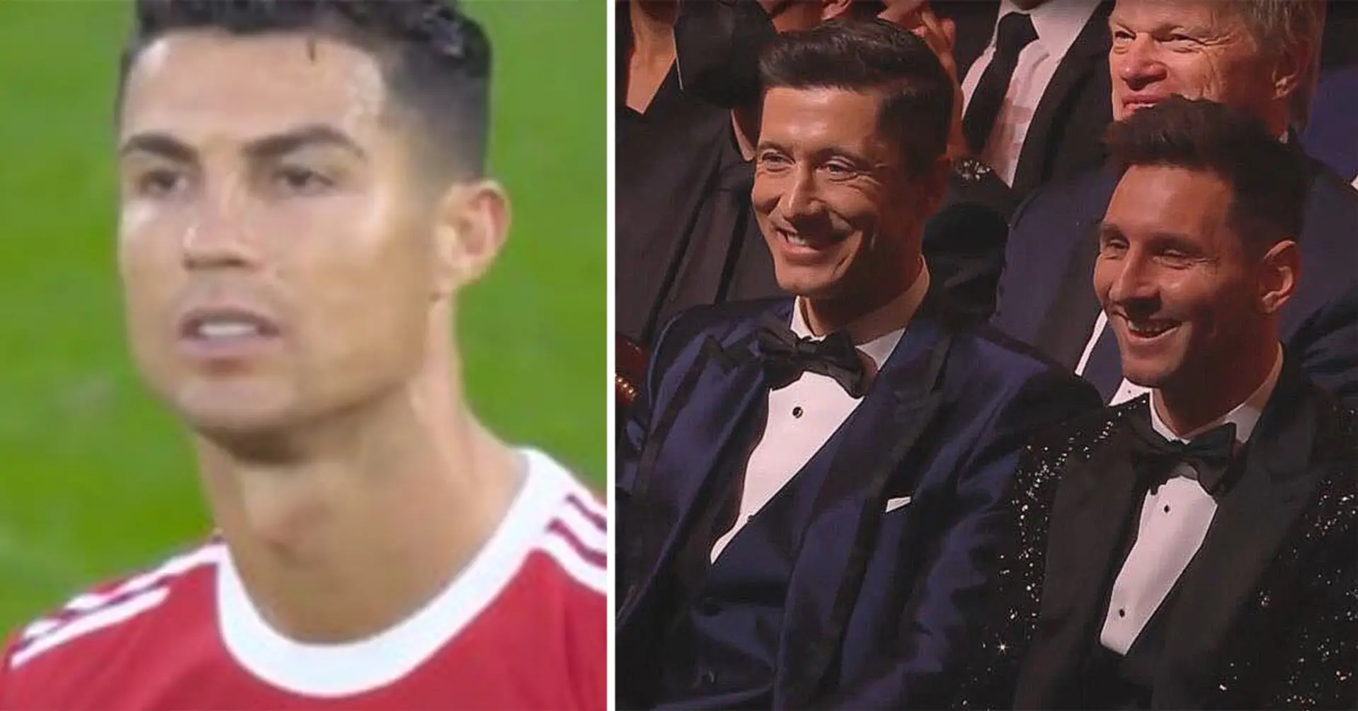 France Football trollte Cristiano während der Zeremonie - Messis und Mbappes Reaktion vor der Kamera gefangen