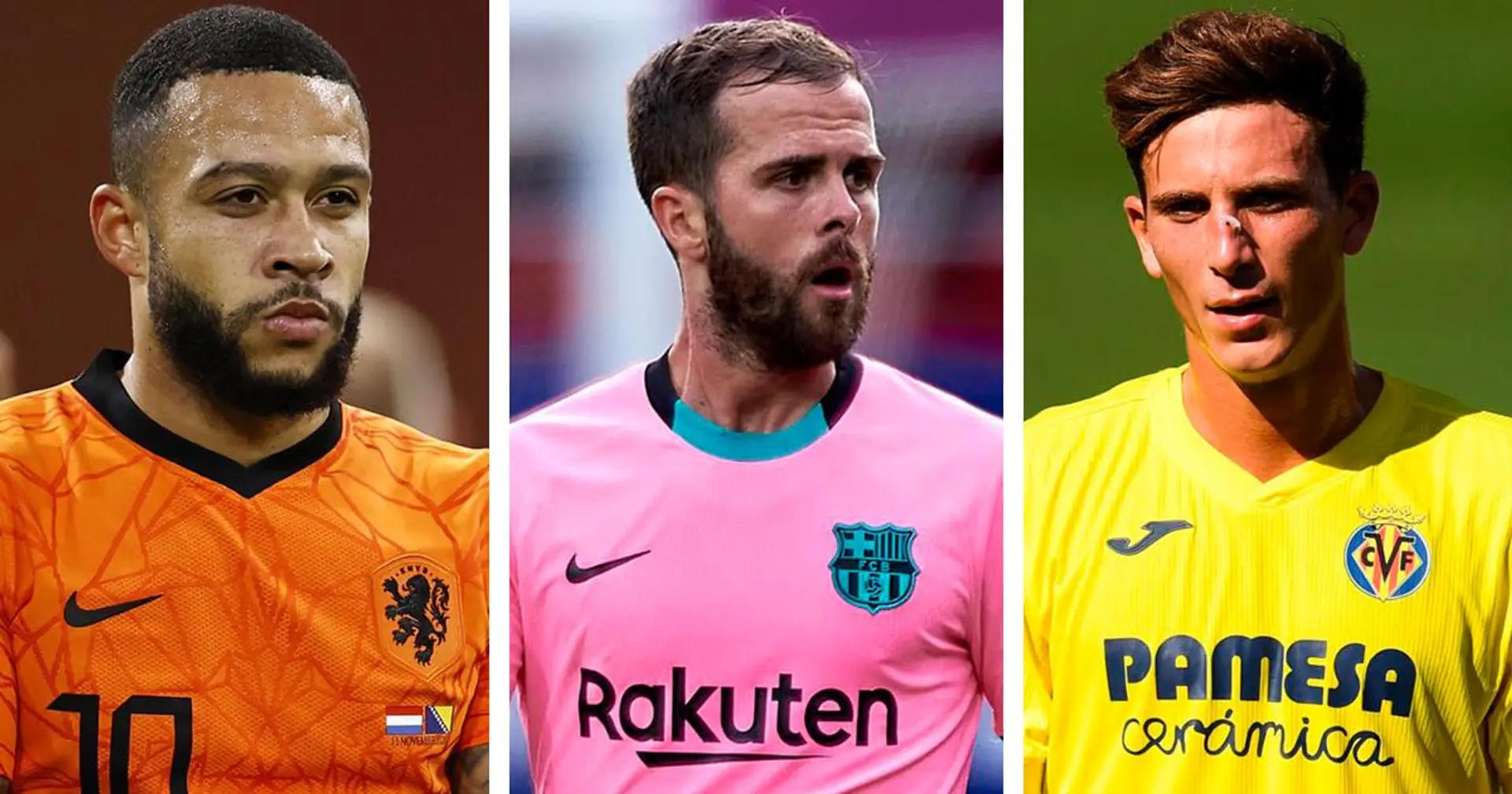 Arrivée de Depay, et départ de Pjanic : 10 noms pour le tour d'horizon des transferts au Barça