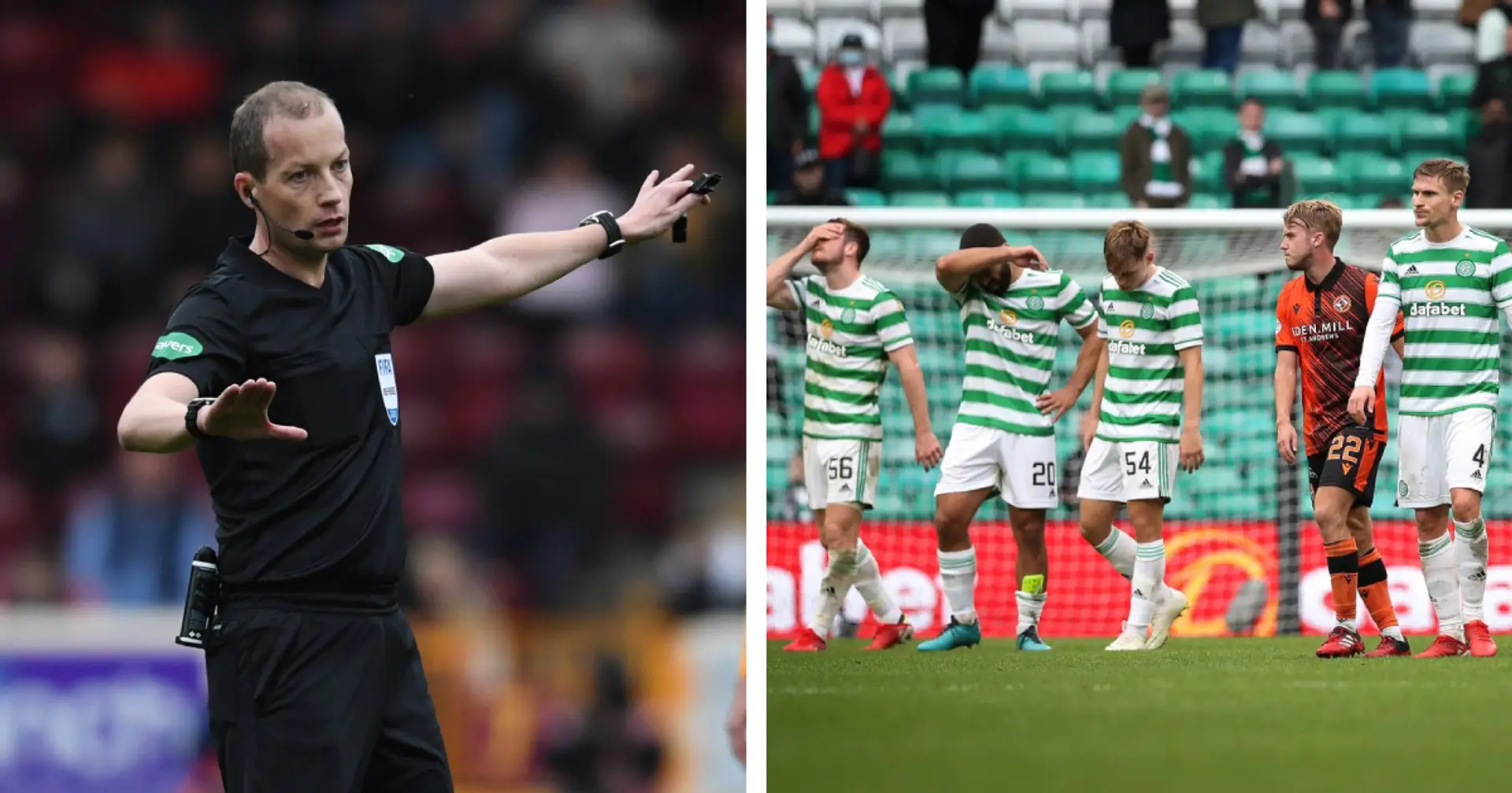 Motherwell vs Celtic suspended midway through first half after referee injury