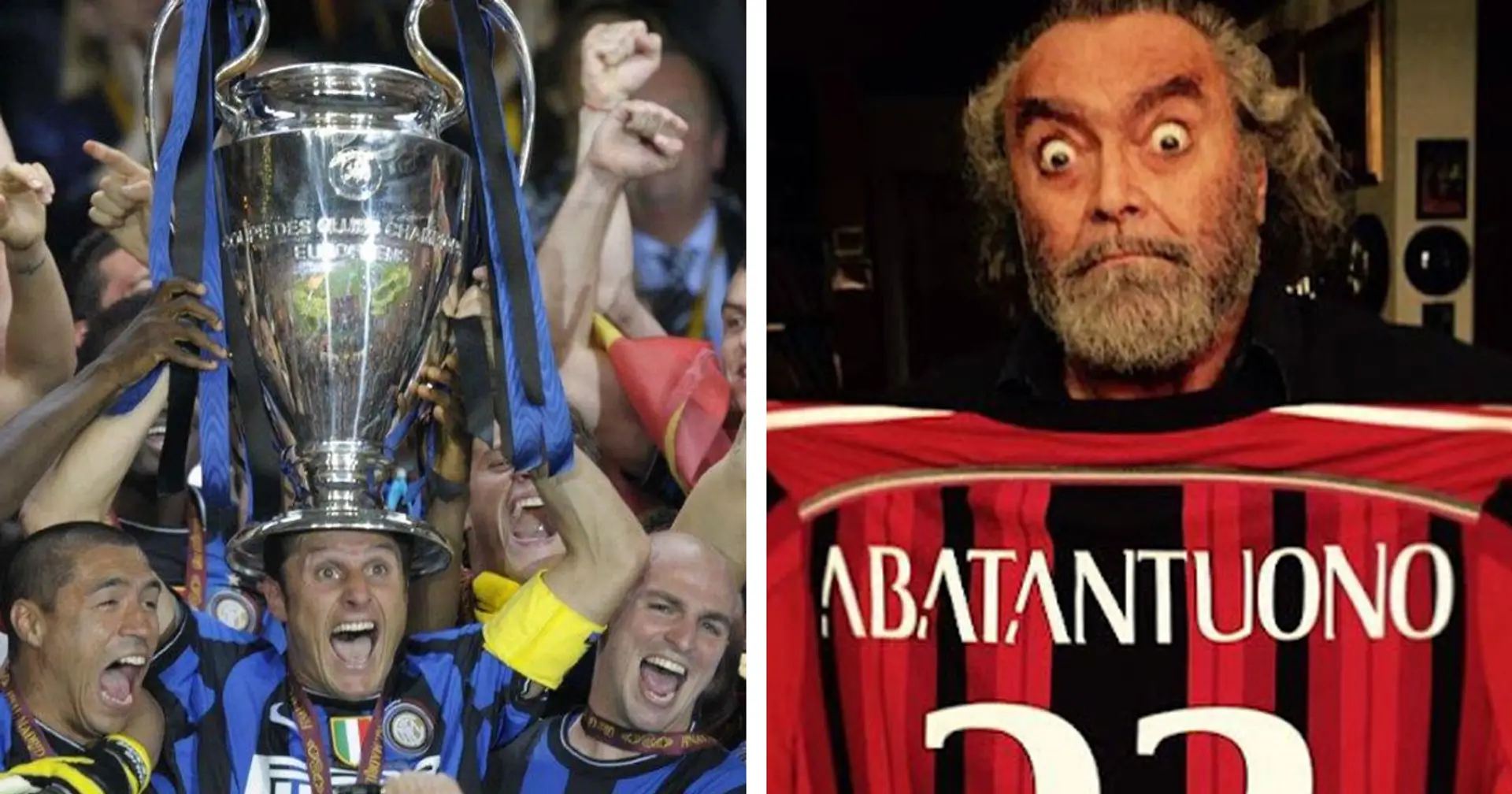 "Il Triplete non esiste, roba da Inter!": il tifoso milanista Abatantuono cerca di sminuire i successi nerazzurri