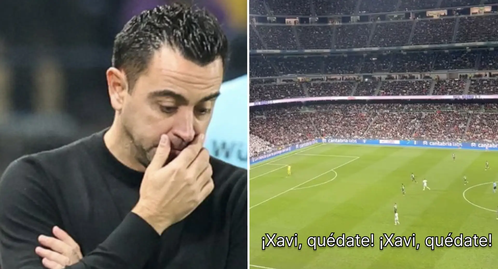 Real Madrid fans seemingly mock Xavi with chants at Bernabeu (video)