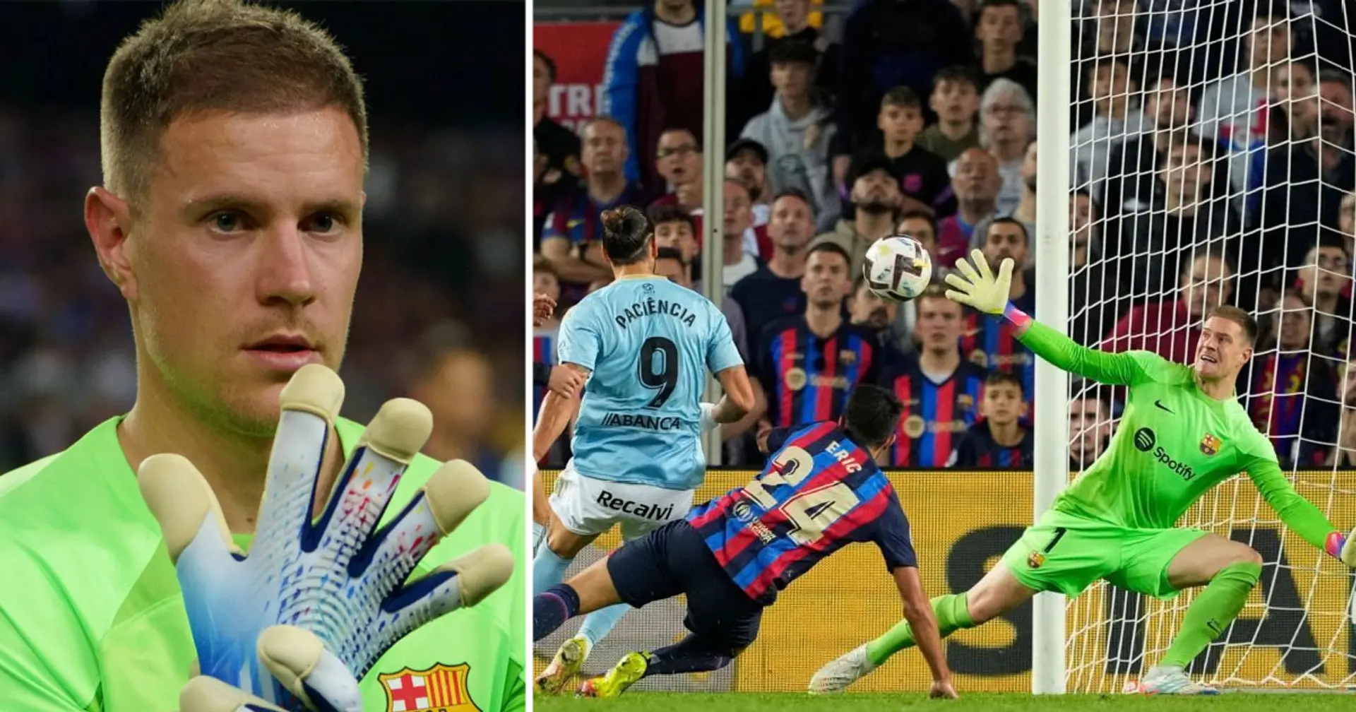 One simple stat shows Ter Stegen has been out of this world this season