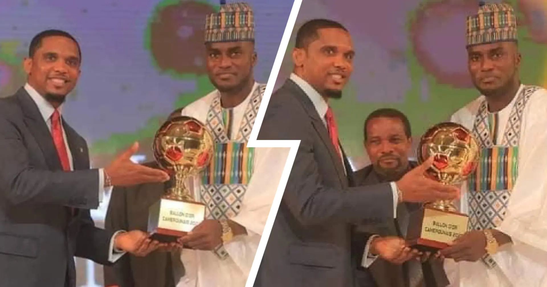 Spotted: Samuel Eto'o hands out Ballon d'Or to best Cameroonian footballer in 2022