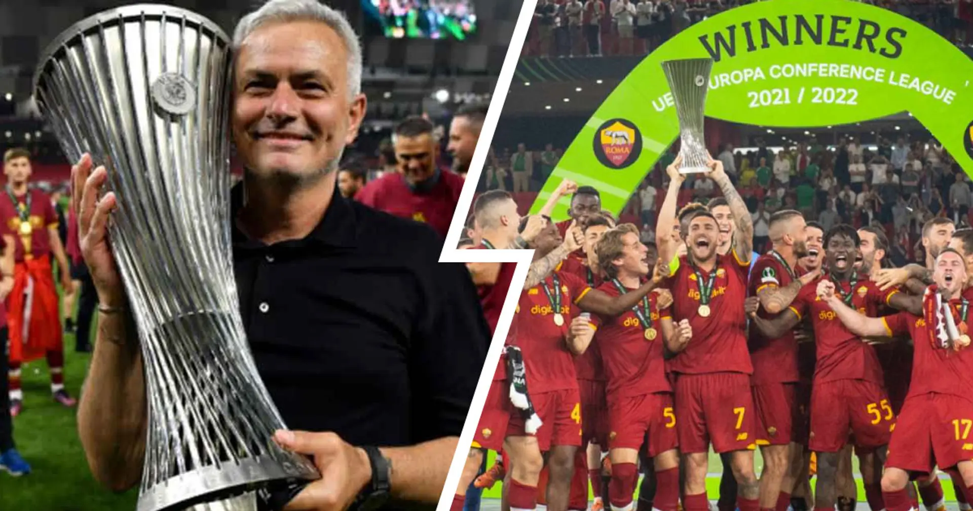 Jose Mourinho achieves rare feat as AS Roma win inaugural UEFA Europa Conference League