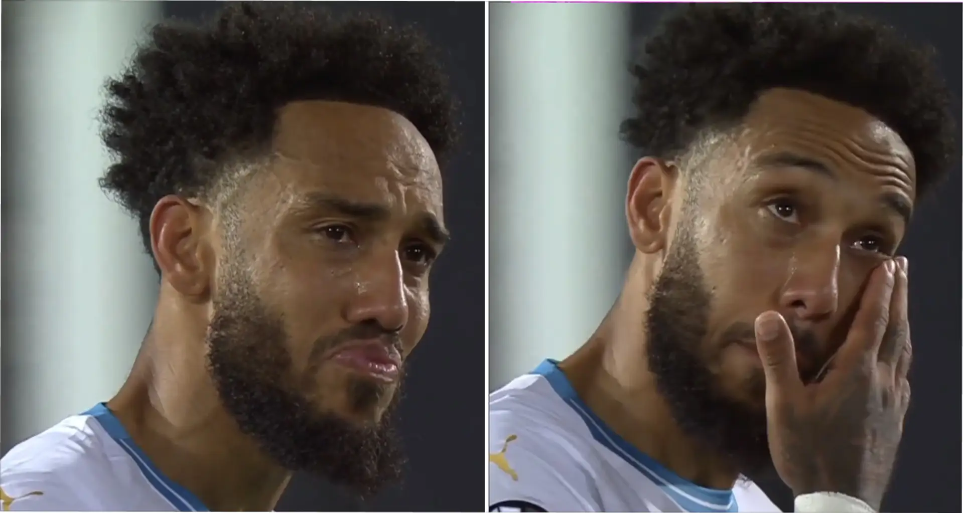 Aubameyang in tears after Europa League exit – spotted
