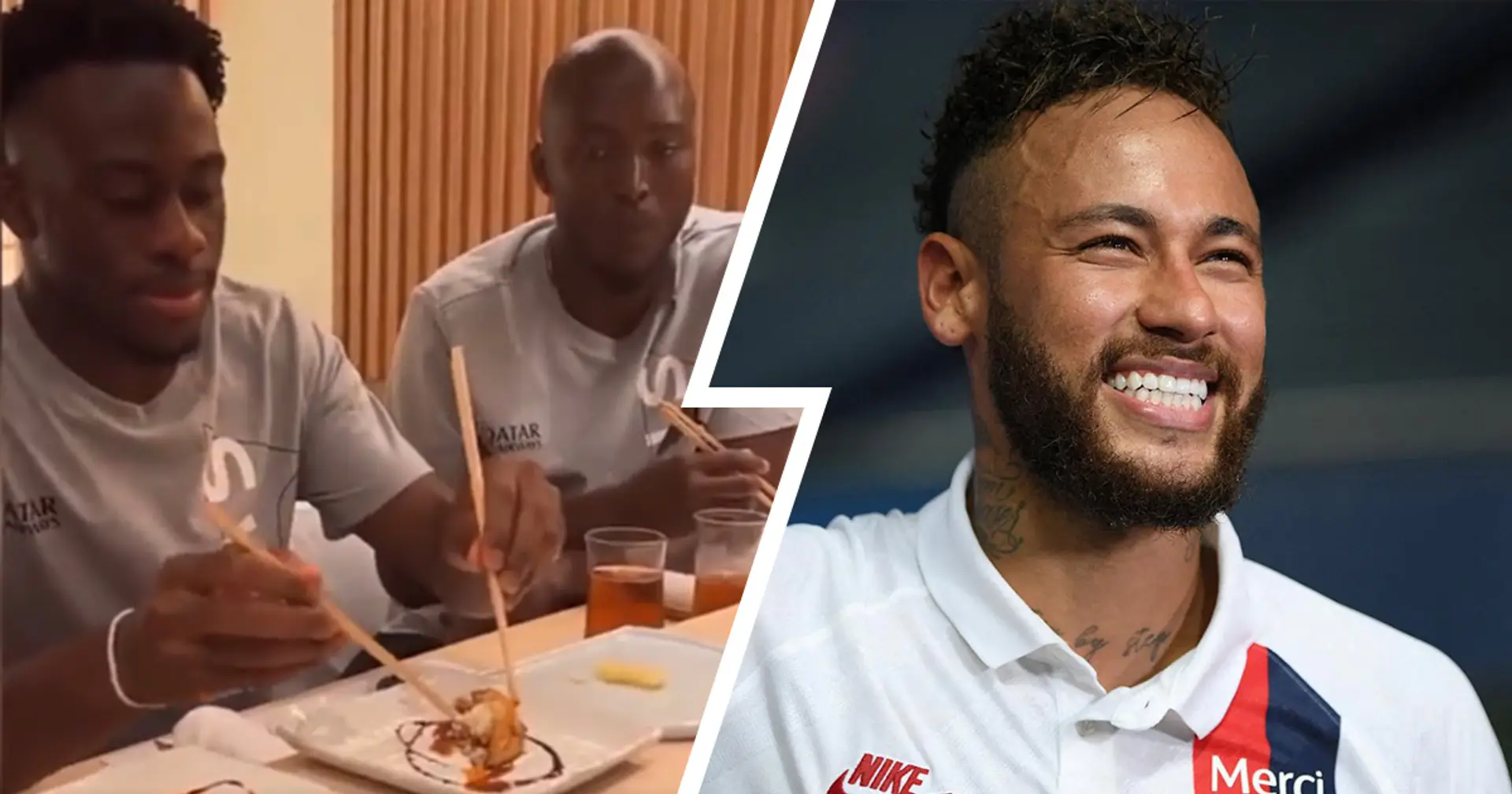 Ex-Barca-Star Neymar lacht über Kalimuendos Unfähigkeit, mit Stäbchen zu essen. Video von Arnauds Qualen ging viral