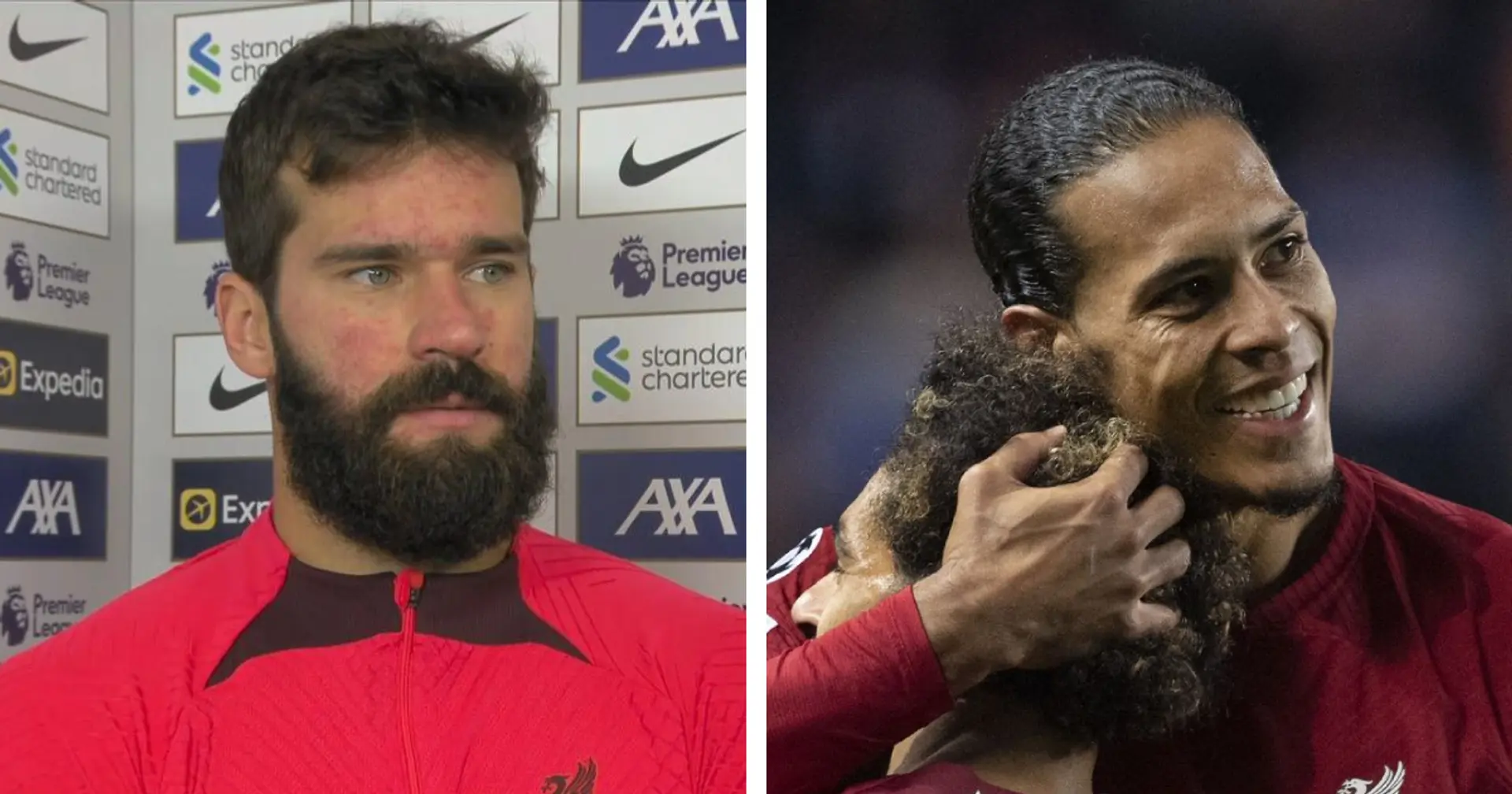 Alisson hails two 'amazing' teammates after Spurs win - one of them is Van Dijk
