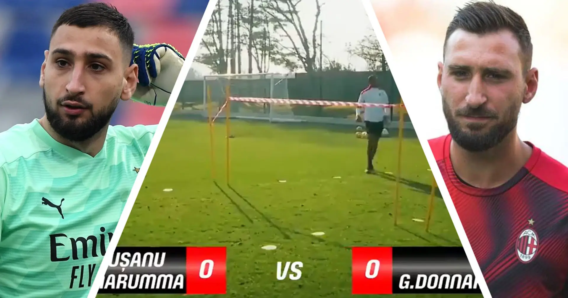 Rivalità in famiglia per Donnarumma: Gigio e Antonio si sfidano a calcio tennis