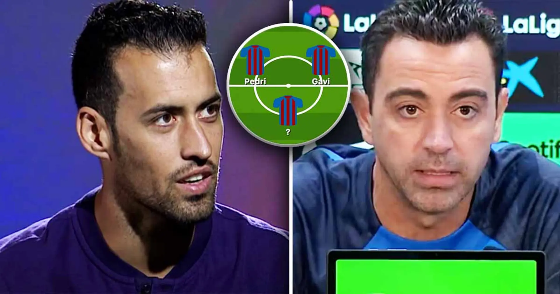 Xavi names one surprise player who could play in Busquets' position, it's not Garcia