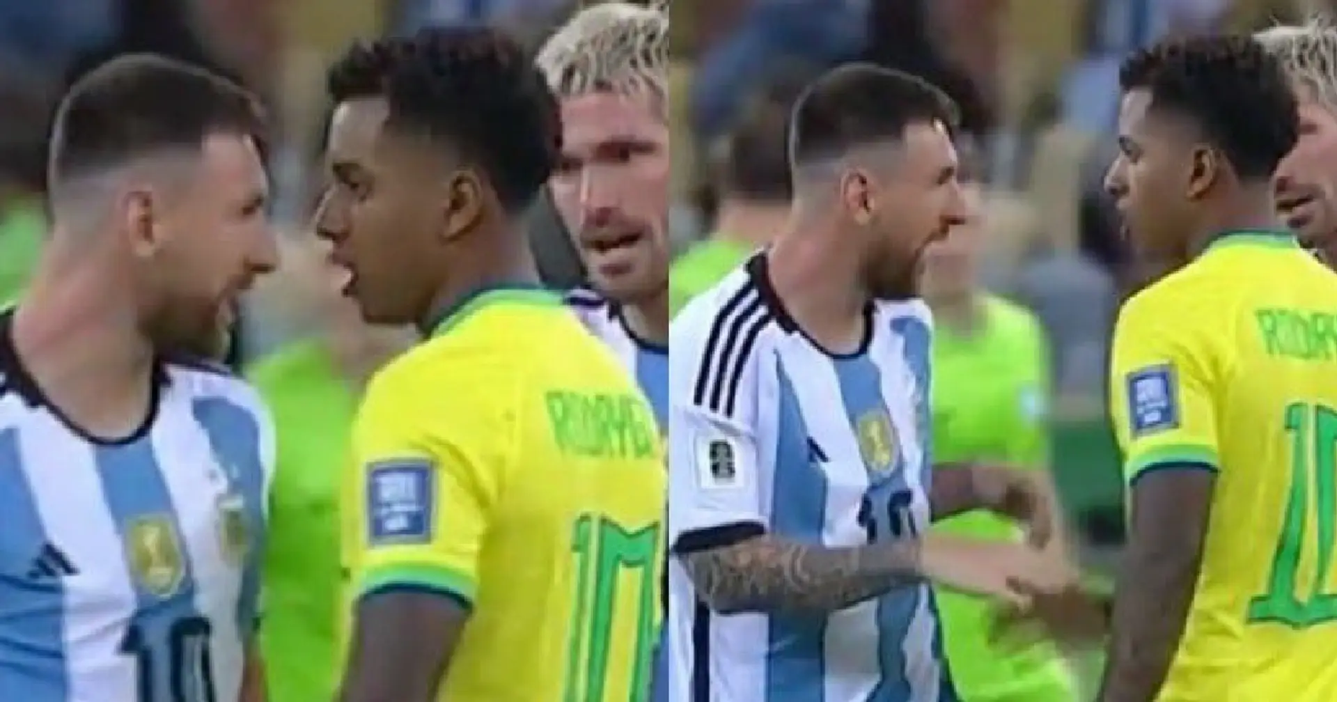 'You're acting like cowards': Rodrygo's brave words to Lionel Messi during World Cup qualifier 