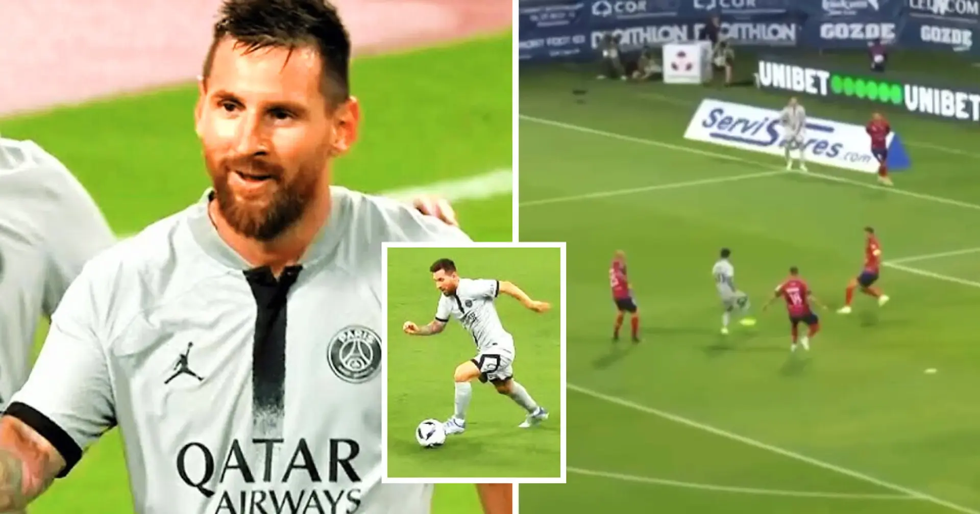 2 Sekunden Großartigkeit: Messi täuscht drei (!) Verteidiger mit einem einzigen Trick und vorbereitet ein Tor