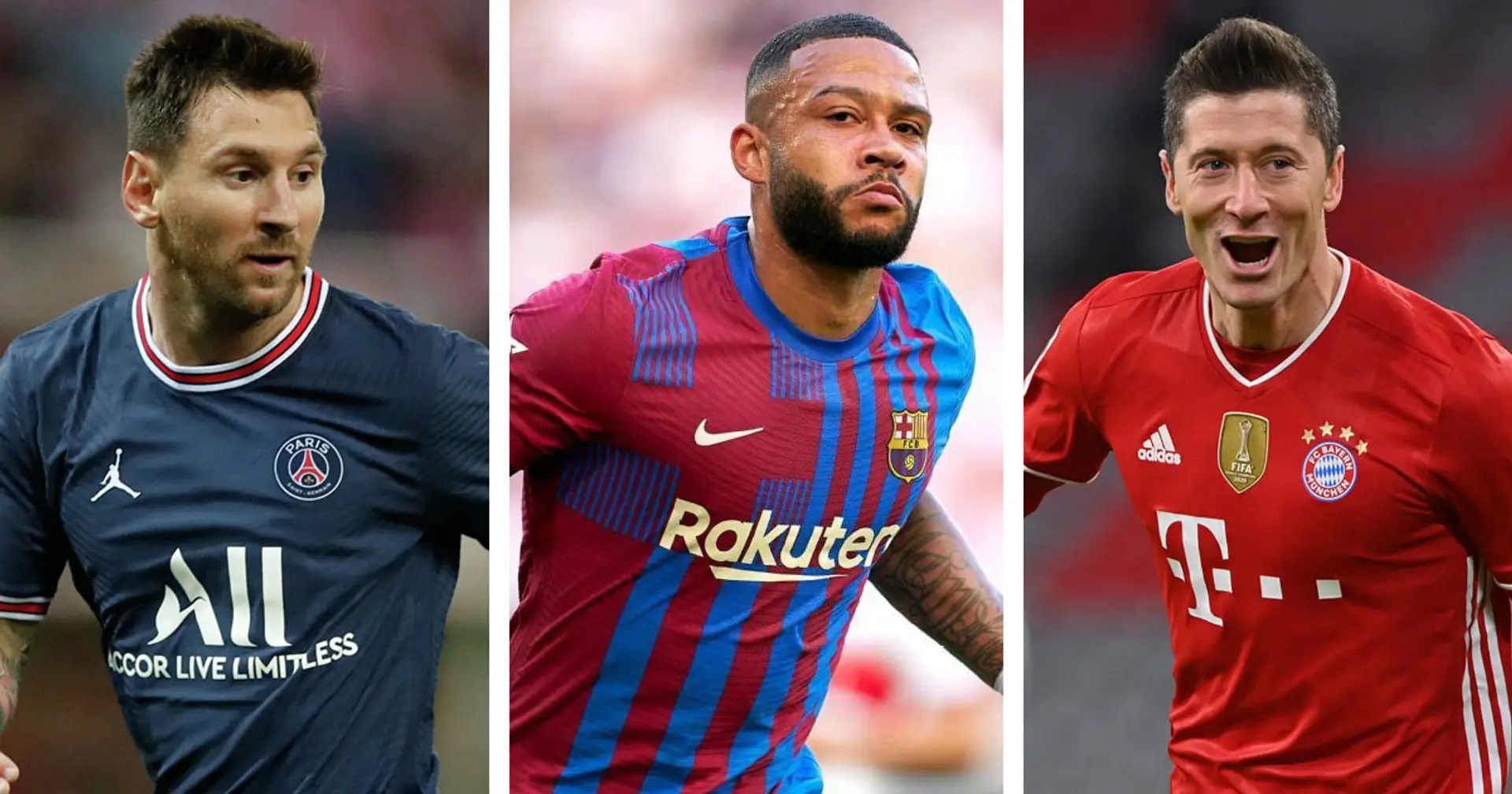 Memphis Depay among top 5 players with most goal contributions in 2021