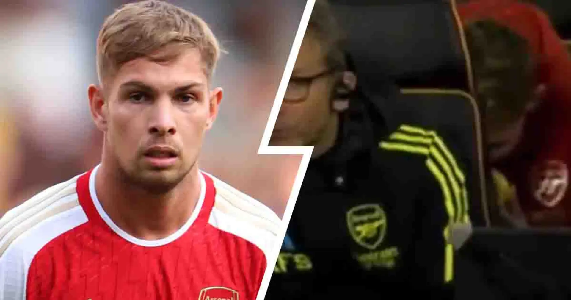 'He knows he's not being subbed': Arsenal fans react to Smith Rowe being caught eating burger vs Wolves