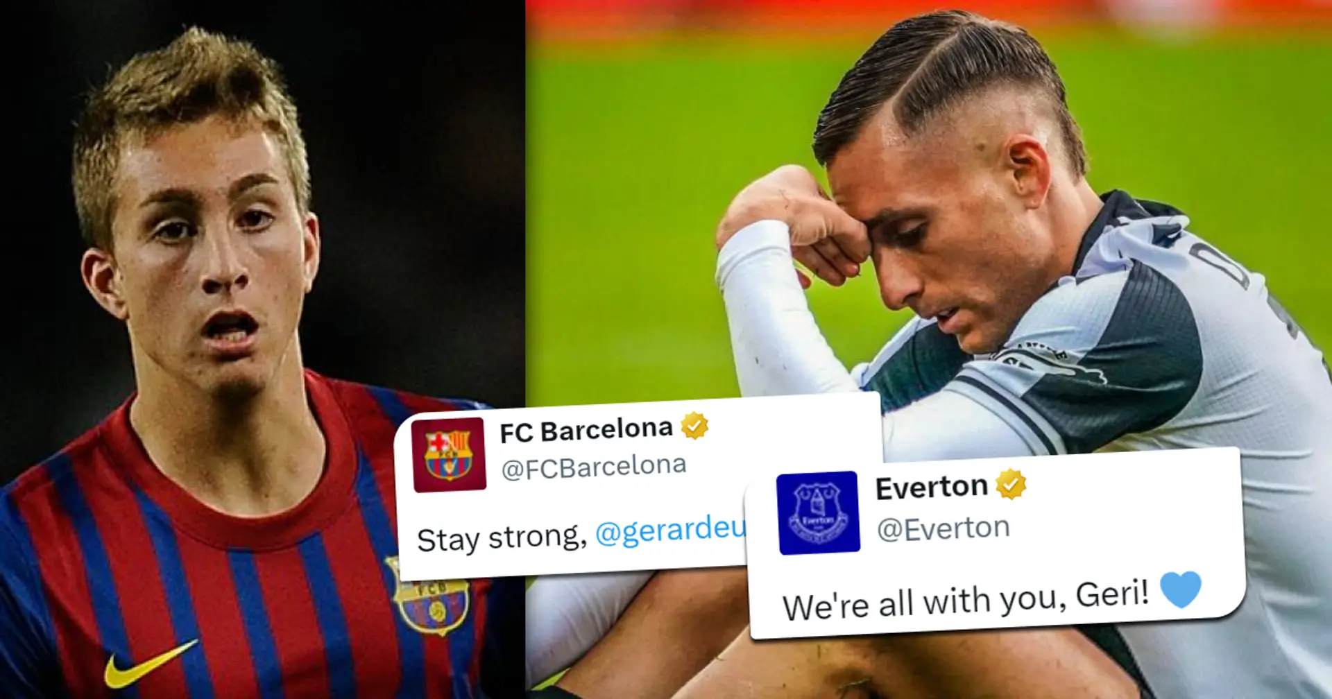 What happened to Gerard Deulofeu and why do Barca and all his other clubs send him best wishes?