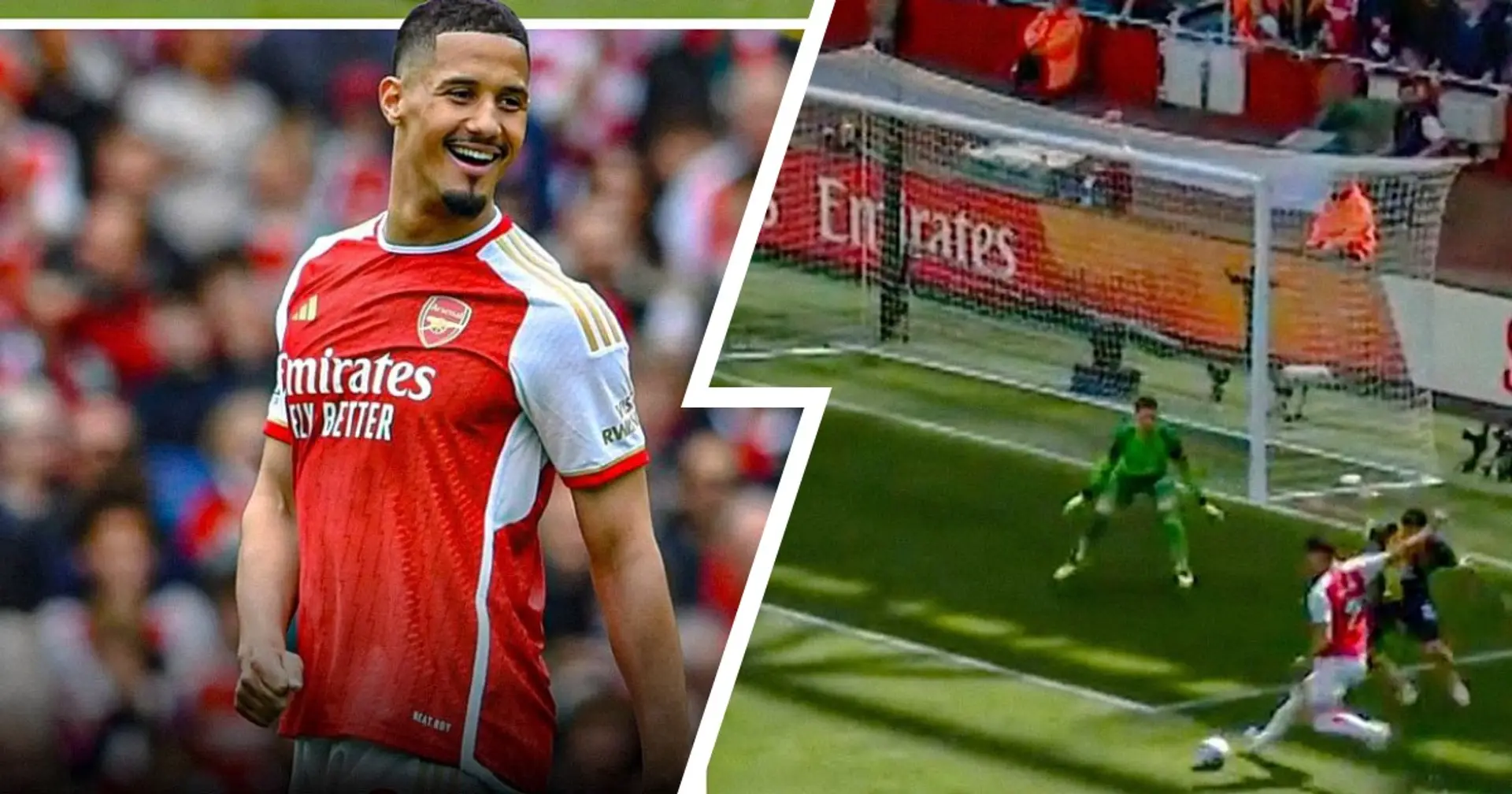 William Saliba shows class in 1 minute v Bournemouth - spotted