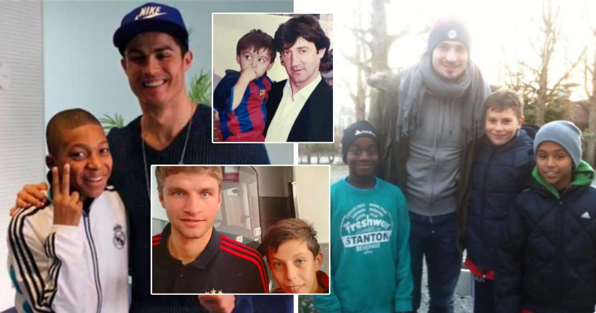 📸 Ein niedlicher Thread ist auf Twitter viral gegangen: Kinderfotos von Fußballstars mit erwachsenen Legenden