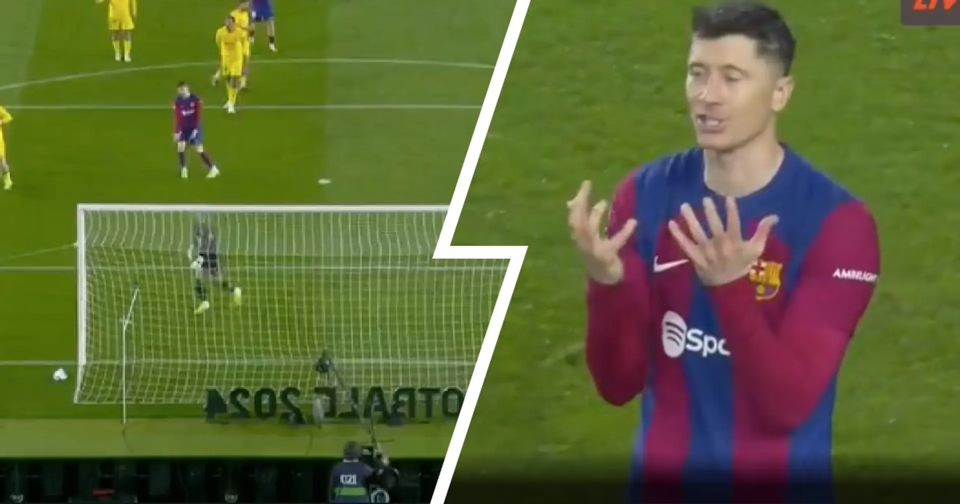 Lewandowski can't believe Fermin didn't pass to him - here's what he did next