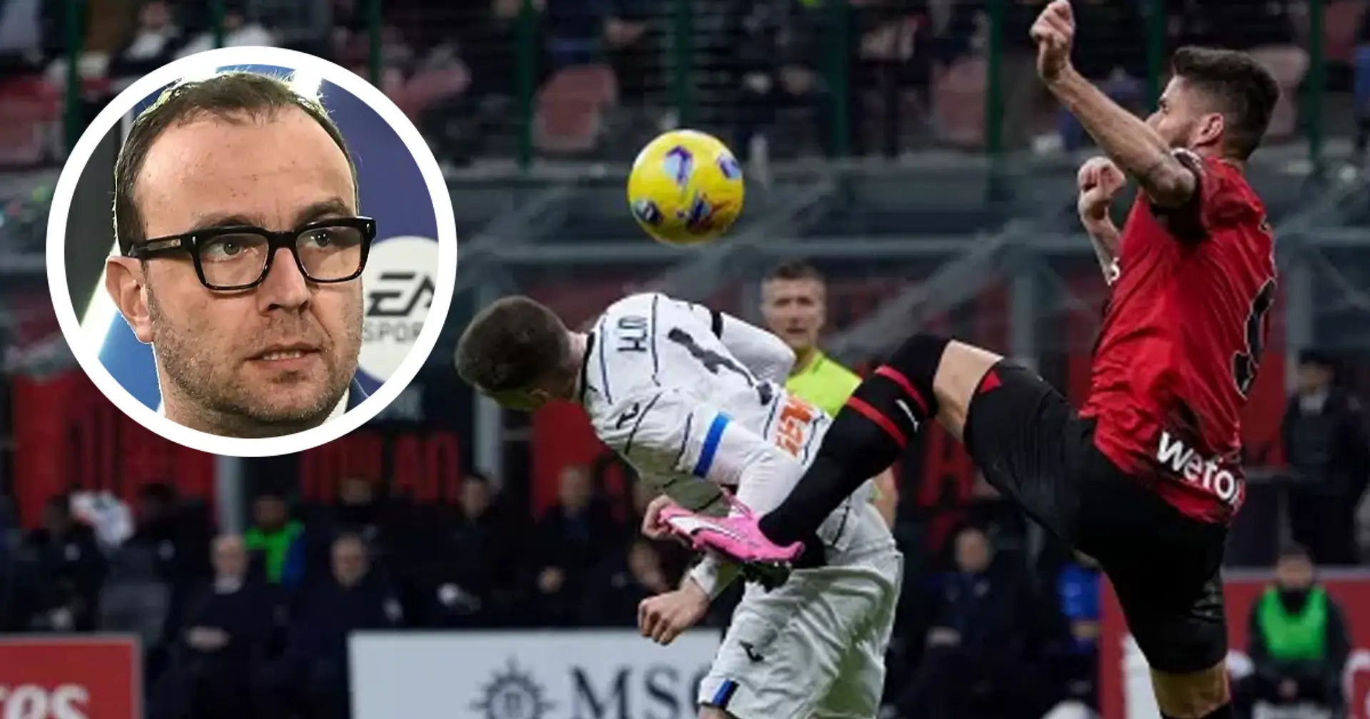 "Fallo folle, non è intelligente": Trevisani boccia Giroud per Milan-Atalanta, e chiede punizioni per i simulatori