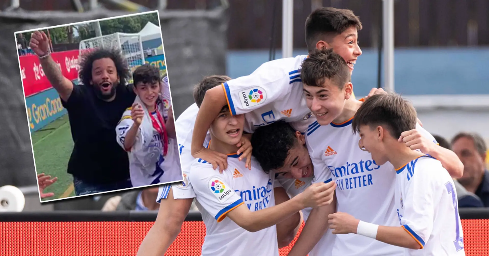 Los jóvenes del Real Madrid ganan un prestigioso torneo tras vencer al Barça en la final, Marcelo estaba en las gradas