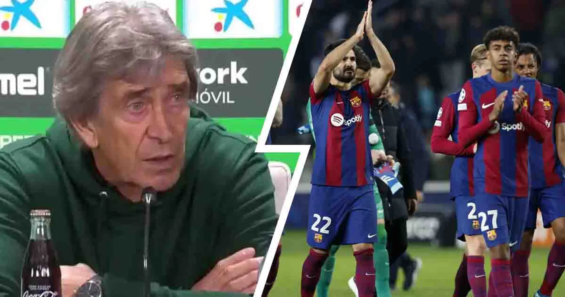 'We are wrong': Real Betis manager Pellegrini opens up on Barca's 'crisis' situation
