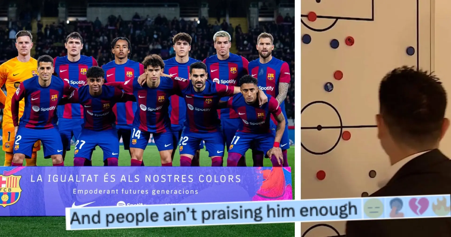 6 goals conceded in 7 games: Barca fans applaud tactical tweak that involves ONE player 